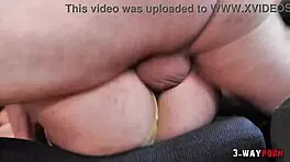 petite 18+ babe nailed hard in the ass by two cocks in wild 3-way!