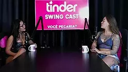 Safada Shows Blowjob After Tinder Swing Cast - Flor De Damiana Sheer Red