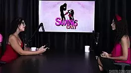 Compilation Of Spaghetti Swing Cast With Tiffany Rocha In Sheer Red