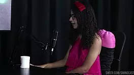 Compilation Of Spaghetti Swing Cast With Tiffany Rocha In Sheer Red