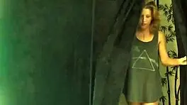 baby got buns introduction: petite blonde with natural tits gives handjob to big cock