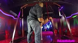 no olvidemos esta joyita show squirt en vivo with public dildo lingerie toys blindfolded bdsm slut long hair machine