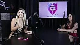 Luciana Picchi Poses In Sheer Red Lingerie Glamourously