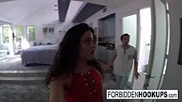 Wild teen sluts fuck their step-brothers with blowjobs and facials
