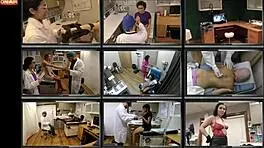 in this backstage scene nicole luva gets tickled by the perverted podiatrist with gloves and blindfold