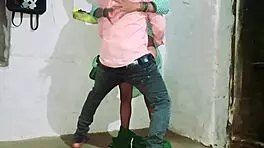 stepsister in costume fucks teacher after class gaping huge ass