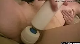 Skinny slut quietly plays with her toy in this hot solo scene