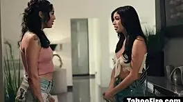 Is this young girl waking up to her friend's stepbrother fucking her?