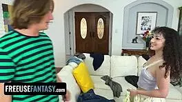 Pixie Small's Bubble Butt Gets Used Hard In Dorm Roommate Fun. Intense MMF Action With Cum On Tits.