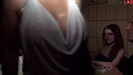 step mom teaches sex lessons in orgy with cum on tits
