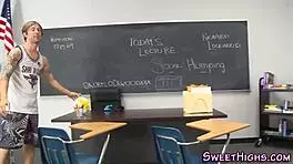 I watch brunette teen suck big cock