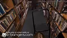 VR Bangers Silent Teen Fuck in Library