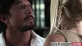 Blonde jesse jane rides teacher cock