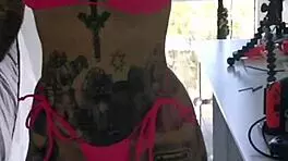 melody radford tries micro bikini