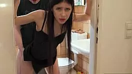 Small Naughty Teen 18+ Gets Manhandled With Rough Doggystyle And Cum Covered