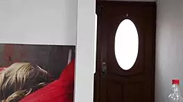 Young latina neighbor gets fucked hard in homemade roleplay after receiving a special gift