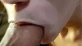 What happens when an amateur gives a close-up oral surprise?