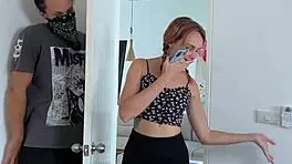 horny girlfriend tied up in garage punished with vibrator