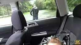 In this hidden outdoor scene, I bought a young European pussy for cash while shopping. Getting a blowjob and fingering her.