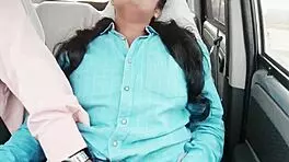 Teen college girl chats dirty with uncle in car romance