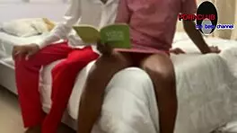 Amateur african students dive into passionate homemade sex with curvy ebony babe on bed