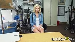 Cute Blondie Enjoys Getting A Black Cock In This Full Movie With Police Uniform