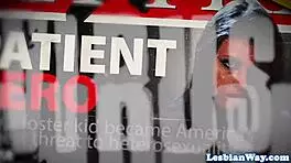 Glam milf seduced by specs lesbian teen 😍