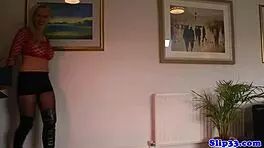 why does this bigtitted beauty love getting creampied by an old man in stockings?