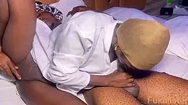 Ebony Petite 18+ Nurse Riding BBC Patient at Home