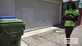 Gorgeous ebony slut chanel skye gets her ass pounded rough