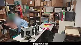 lp officer naiomi mae caught riding cock, confesses with blowjob