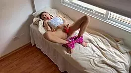 stepbrother catches teen masturbating and they have sex