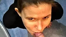 Girl Next Door Fucks in Bathroom Quickly