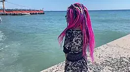 Teen Gets HARD SPANKED And CUM COVERED During Crazy Outdoor Vacation Video