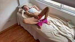 stepbrother catches teen masturbating and they have sex