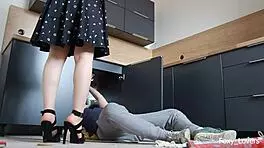 I shared a passionate moment with the plumber in my kitchen