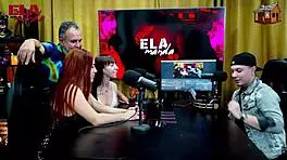 Binho Ted Chupa Bem Gostoso a Buceta Rosa da Ninfeta na Mesa do Podcast o Ruan Fica Sem Palavras - Podcast P�pum no Barraco - Ela Manda