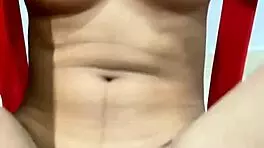 Hey, check out this young Latina babe showing off her sexy body while masturbating to a hot orgasm