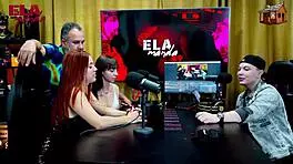 Binho Ted Chupa Bem Gostoso a Buceta Rosa da Ninfeta na Mesa do Podcast o Ruan Fica Sem Palavras - Podcast P�pum no Barraco - Ela Manda