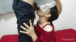 thai teacher sucking student, water breaking on her chest