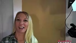 Skinny mature blonde montana feels intense pleasure rubbing wet pussy sucking throbbing cock