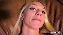 Skinny mature blonde montana feels intense pleasure rubbing wet pussy sucking throbbing cock