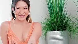 Petite Asian Gets Throat Fucked Hard!