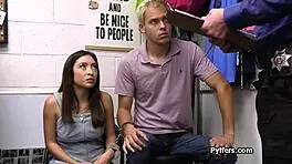 Petite latina amateur gangbanged in backroom casting.