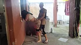 Wife Leaves, Maid Can't Resist Erect Cock Temptation