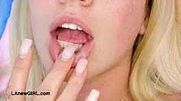 stunning teen 18+ blonde shows her sexy body 😍