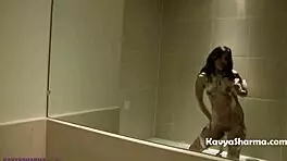 Emotional Indian Housewife Indulges in Sensual Shower with Big Tits and Ass Display
