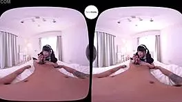 Japanese maid says, 'Let me wake you up with my big ass and uncensored fun!'