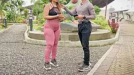 Danna Paola rides her stepsister's huge ass in homemade sex