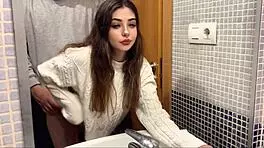 Horny Teen With Cute Tits And Petite Natural Body Gets Cumshot